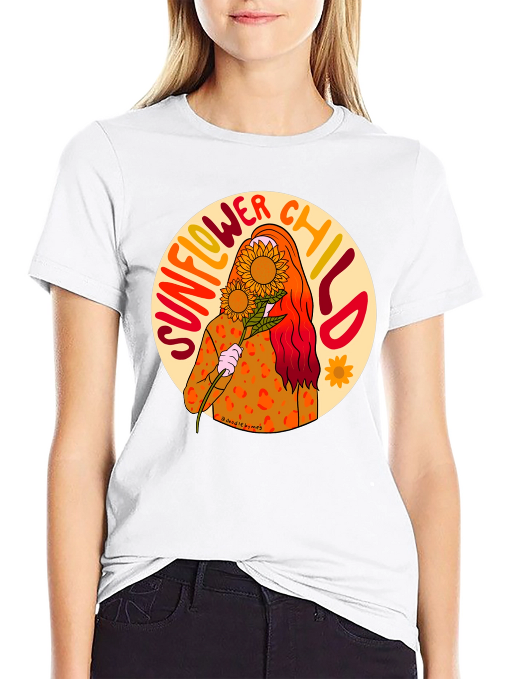 Sunflower Child Graphic T-Shirt