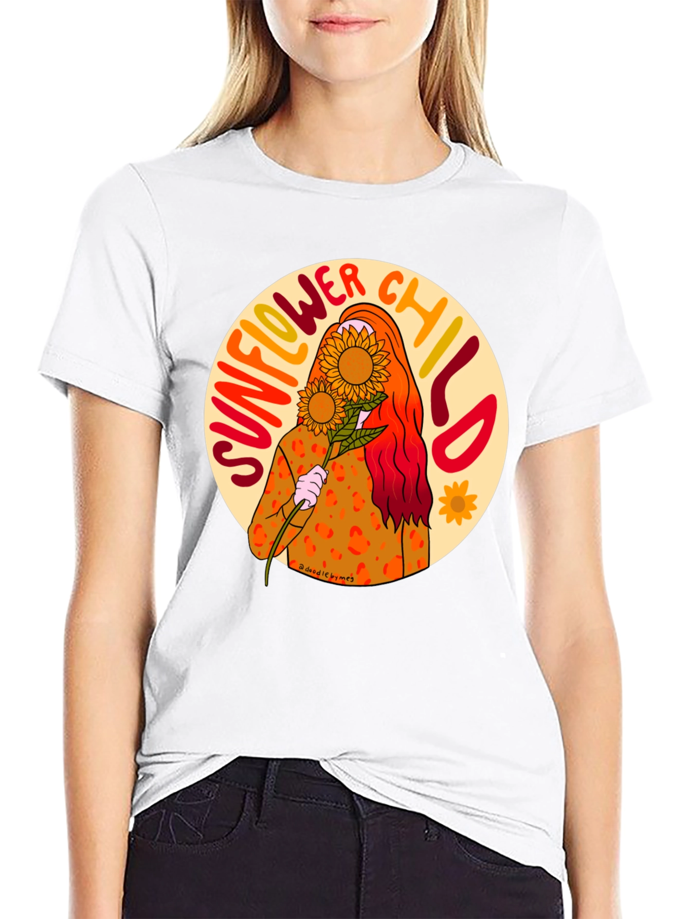 Sunflower Child Graphic T-Shirt