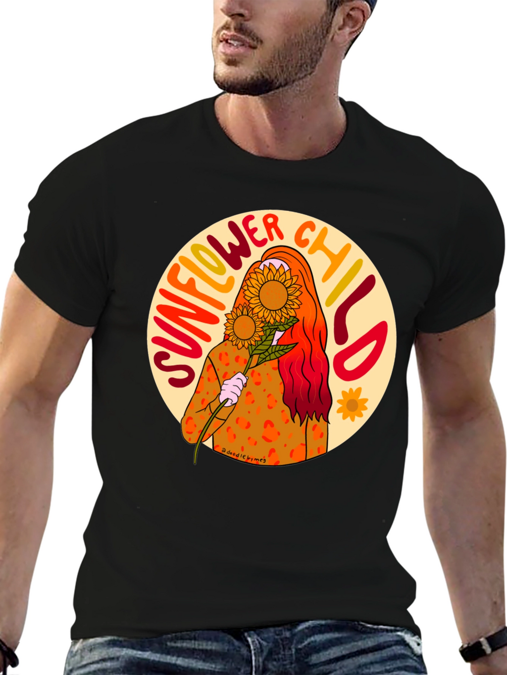 Sunflower Child Graphic T-Shirt