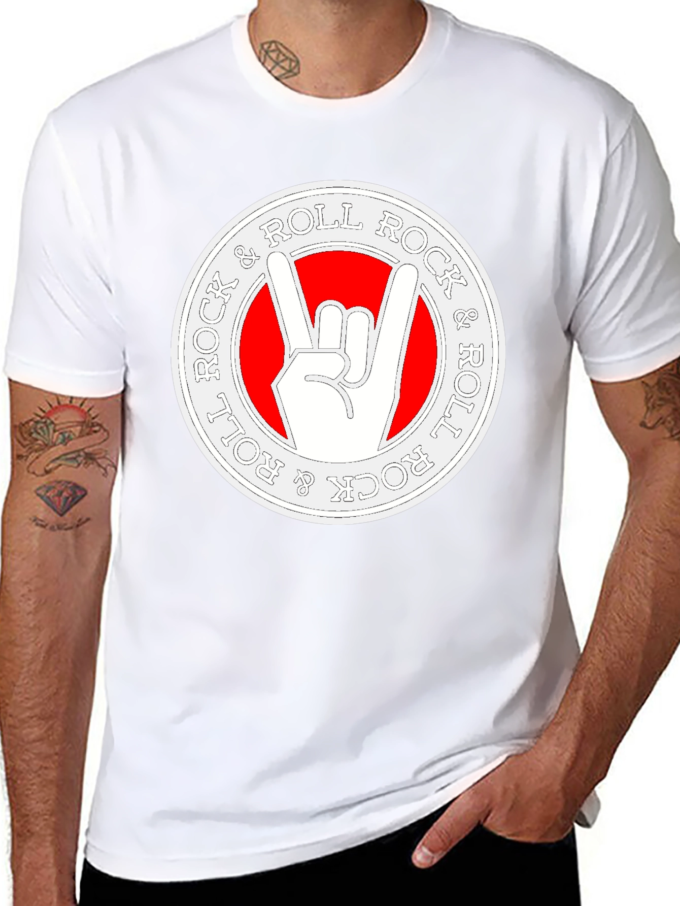 Rock & Roll Graphic Tee - Classic Style