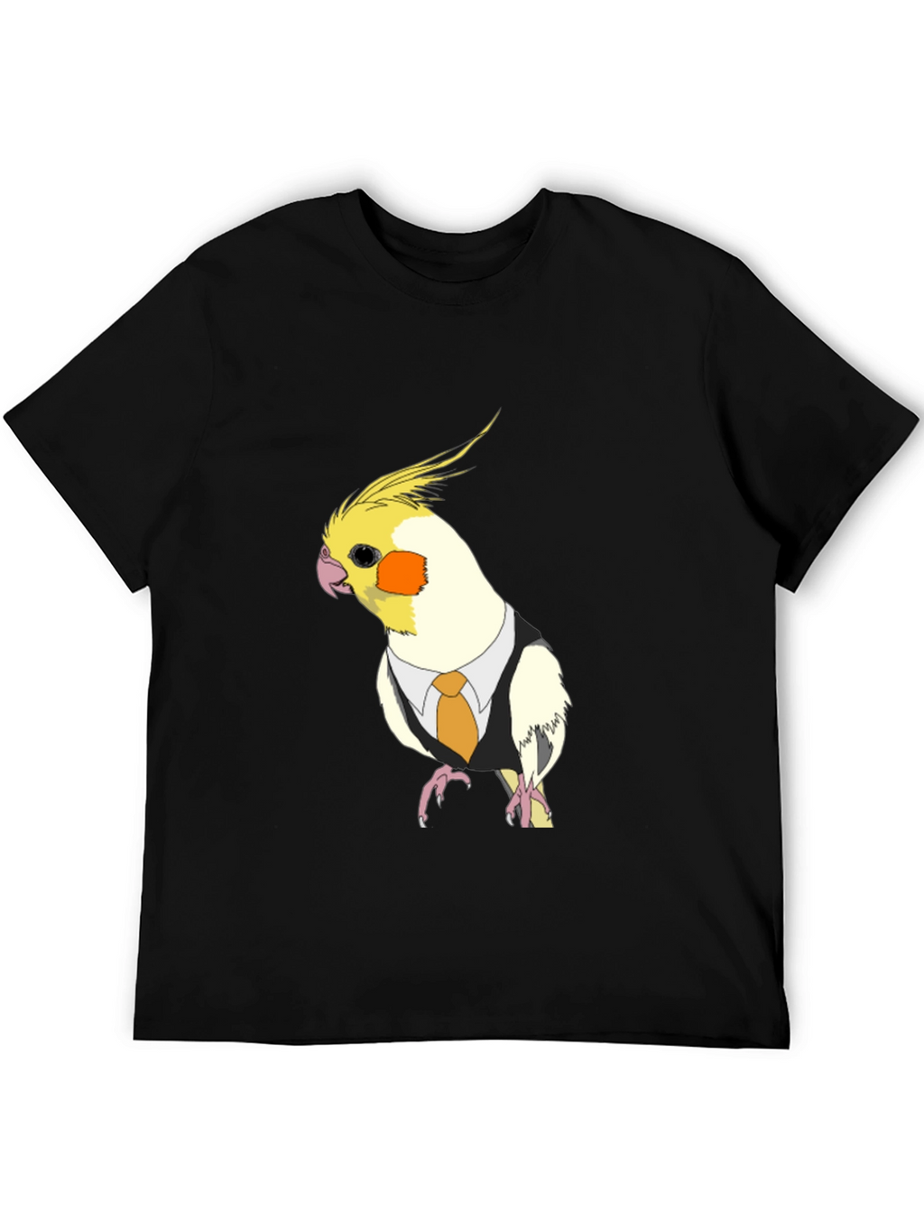 Cockatiel in Suit T-Shirt - Funny Bird Tee
