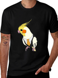 Cockatiel in Suit T-Shirt - Funny Bird Tee