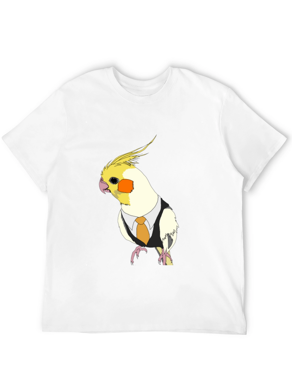 Cockatiel in Suit T-Shirt - Funny Bird Tee