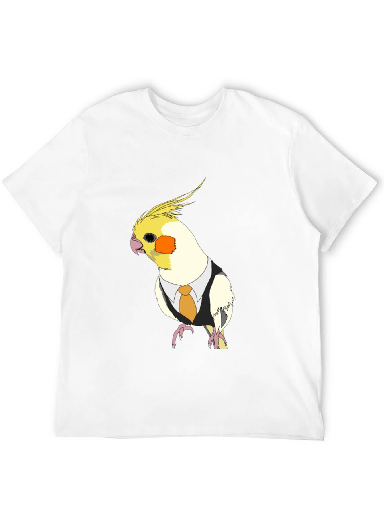 Cockatiel in Suit T-Shirt - Funny Bird Tee