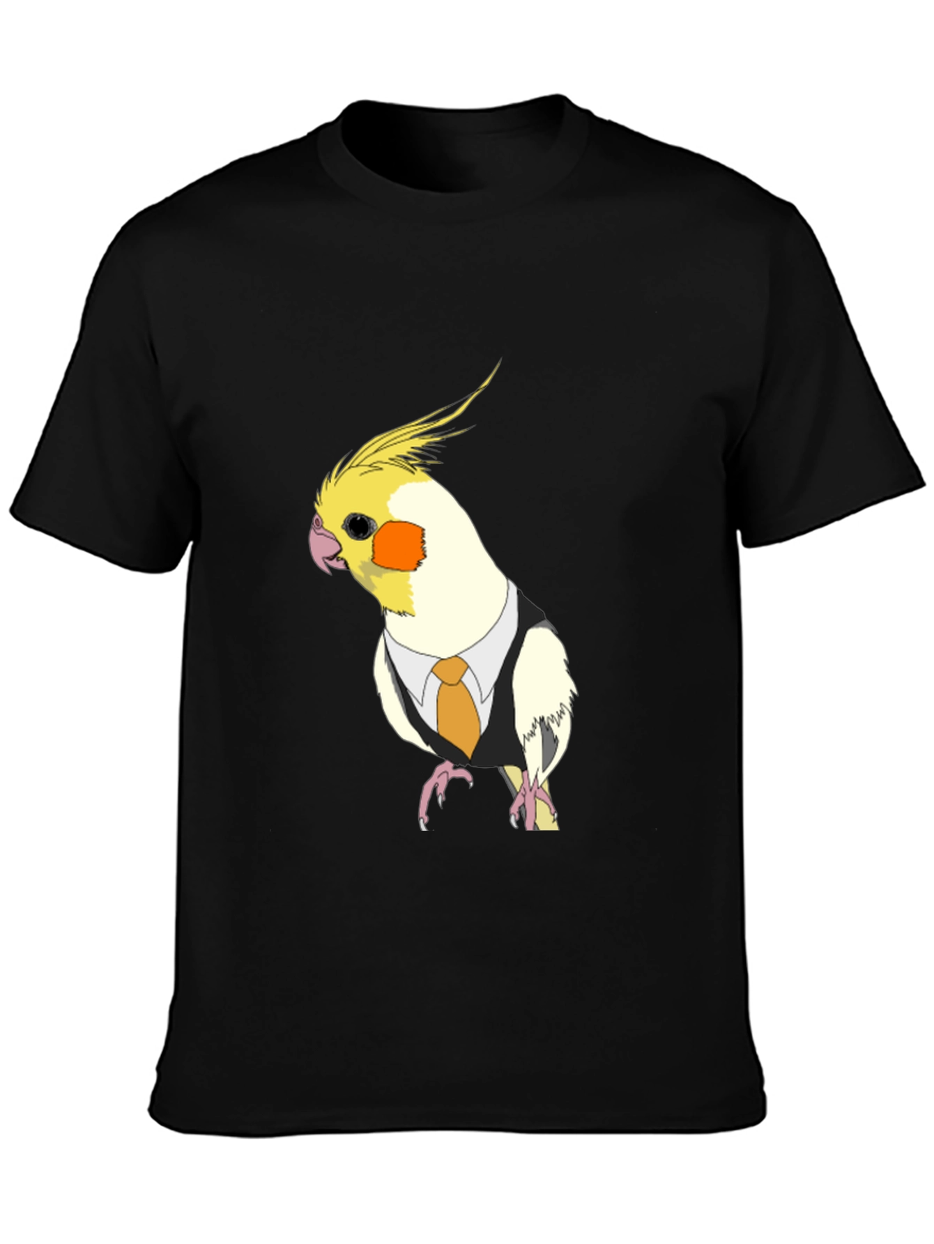 Cockatiel in Suit T-Shirt - Funny Bird Tee