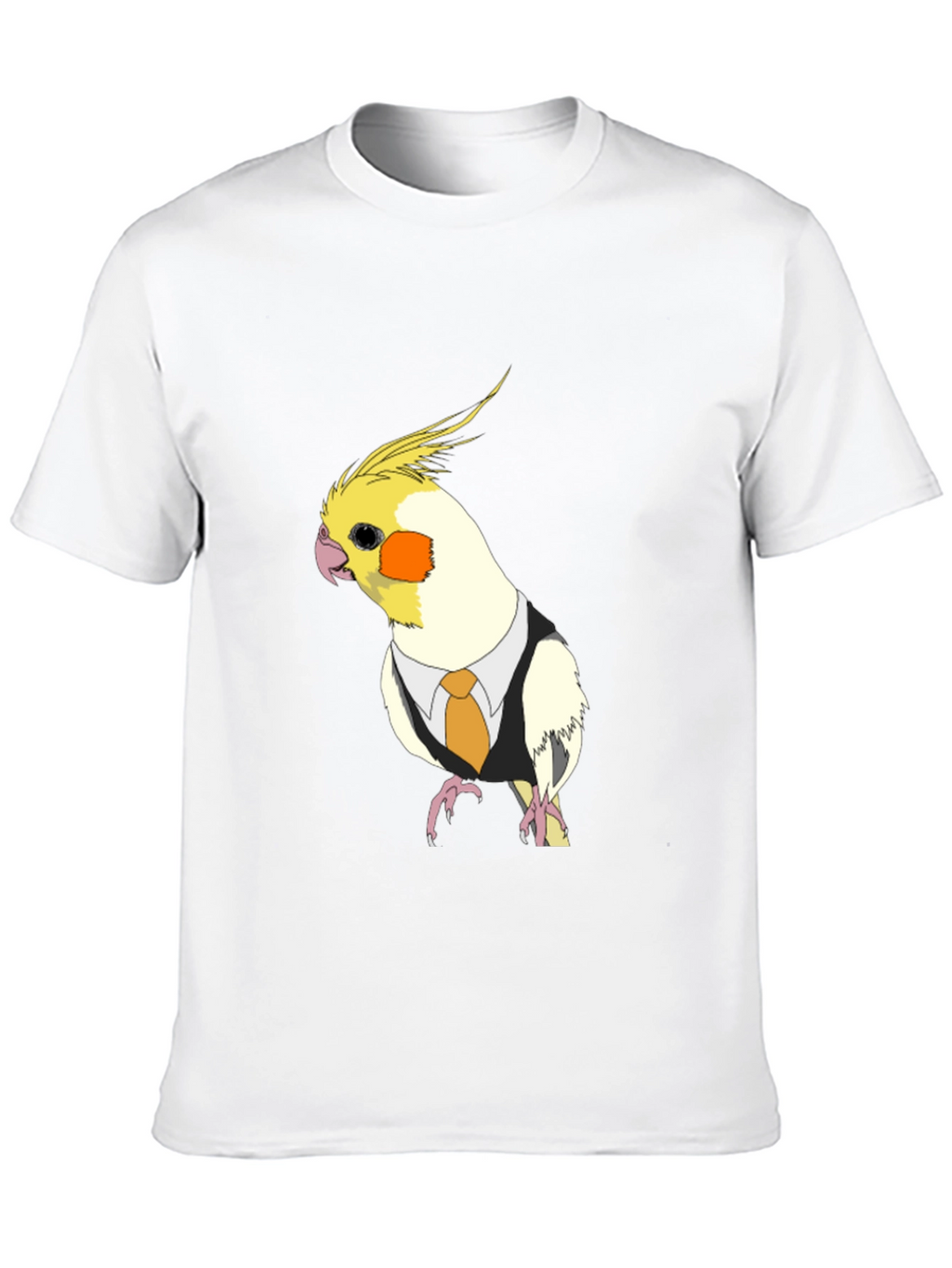 Cockatiel in Suit T-Shirt - Funny Bird Tee