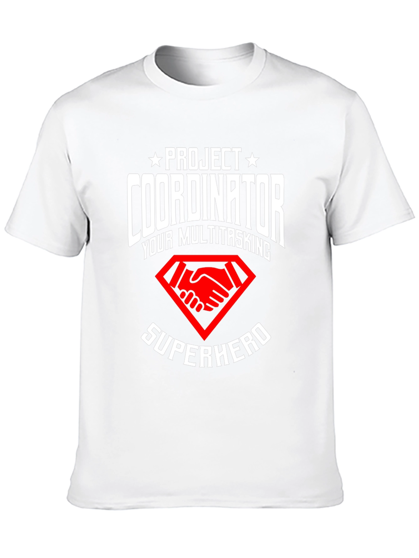 Project Coordinator Superhero Black T-Shirt