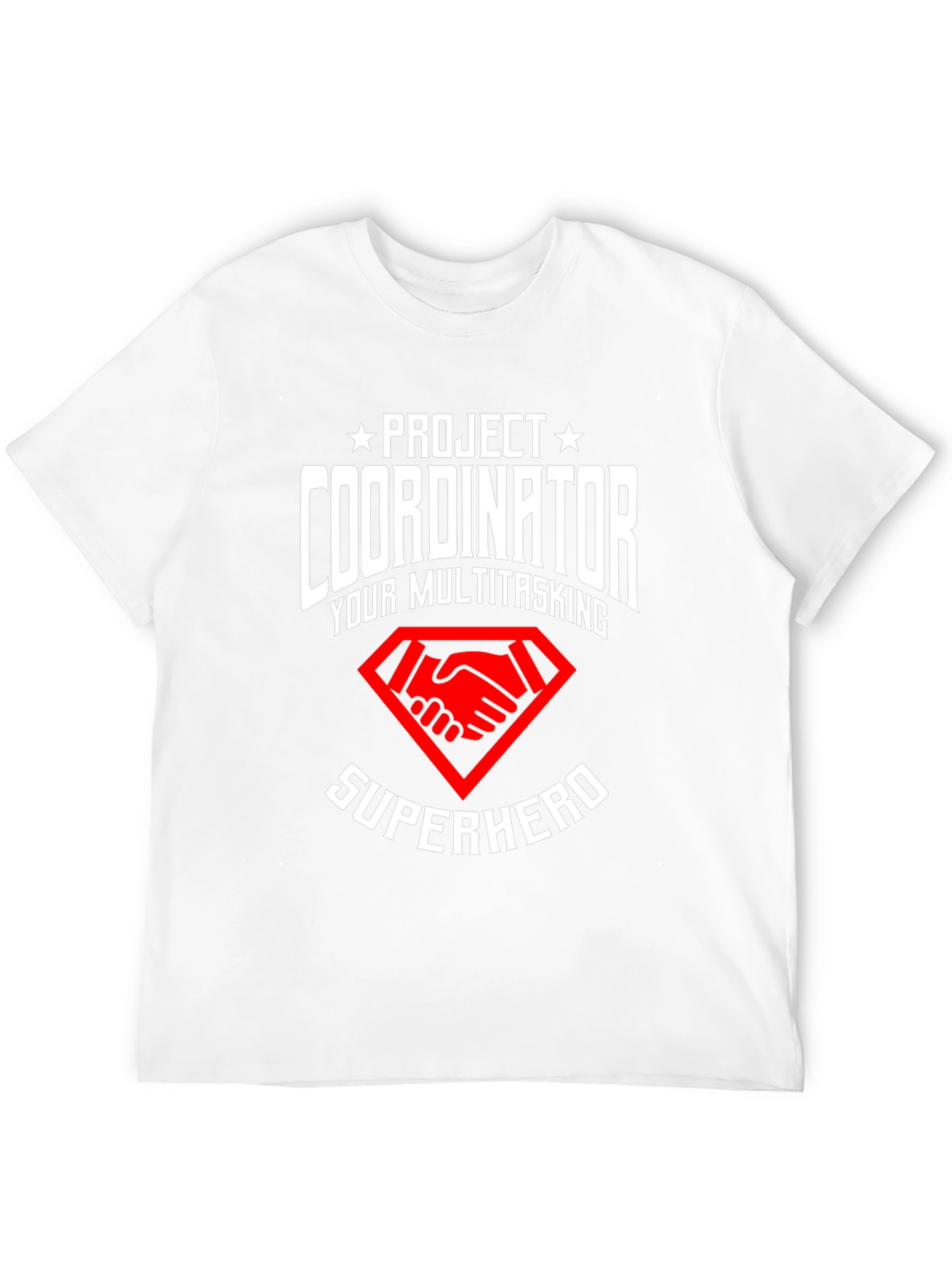 Project Coordinator Superhero Black T-Shirt