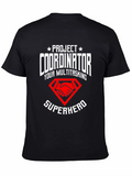 Project Coordinator Superhero Black T-Shirt