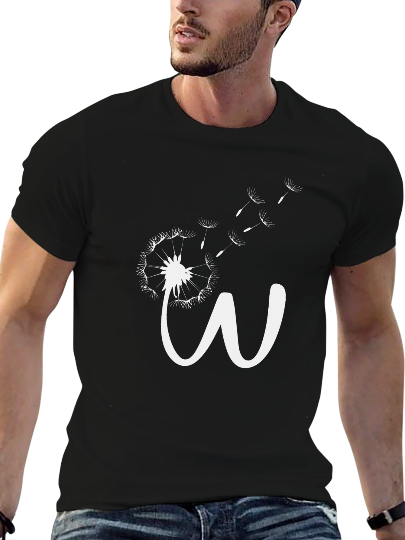 Dandelion W Graphic Tee - Stylish Black T-Shirt
