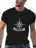 Cartographer Compass Black T-Shirt