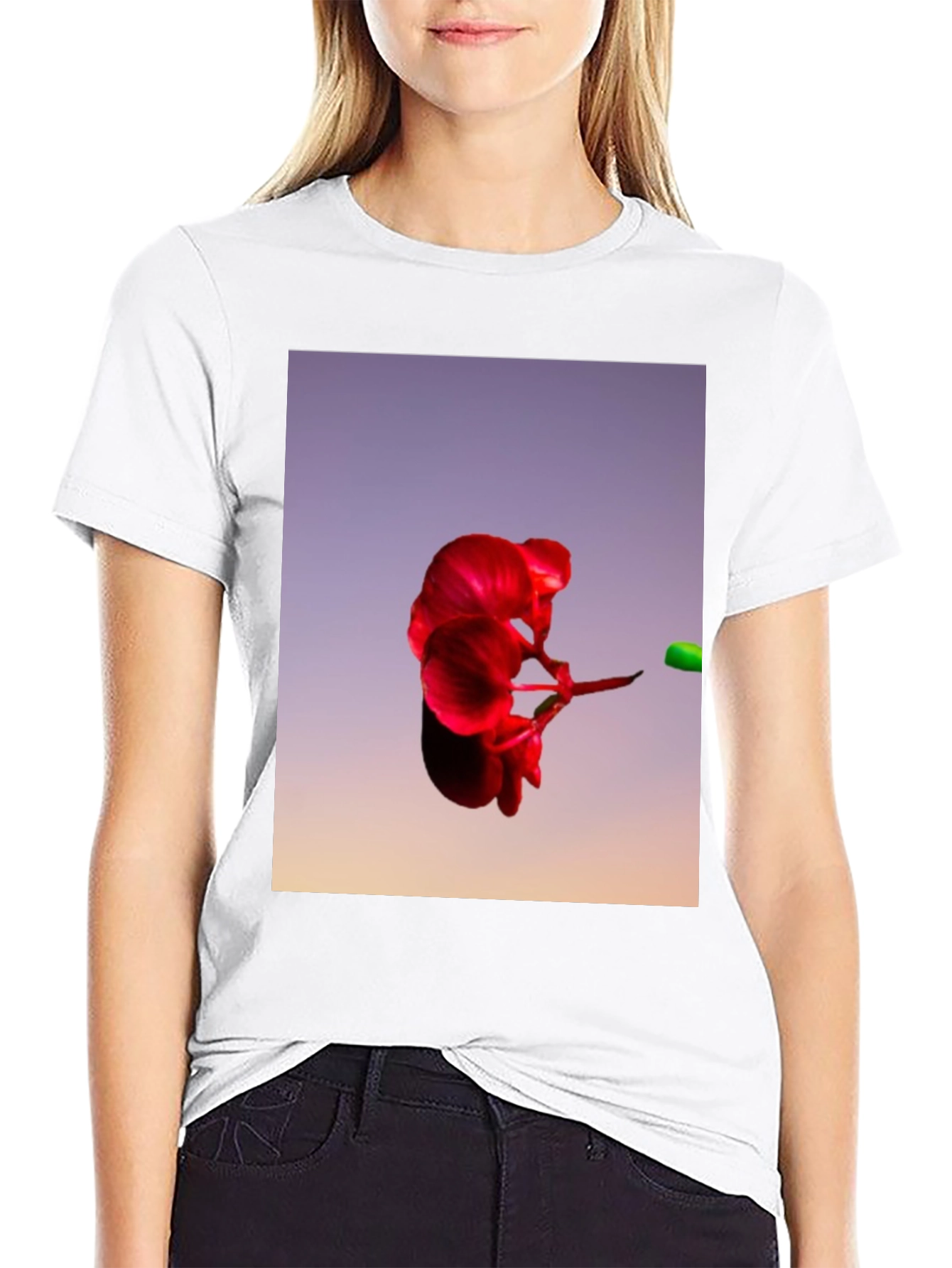 Abstract Floral T-Shirt - Bold Graphic Tee