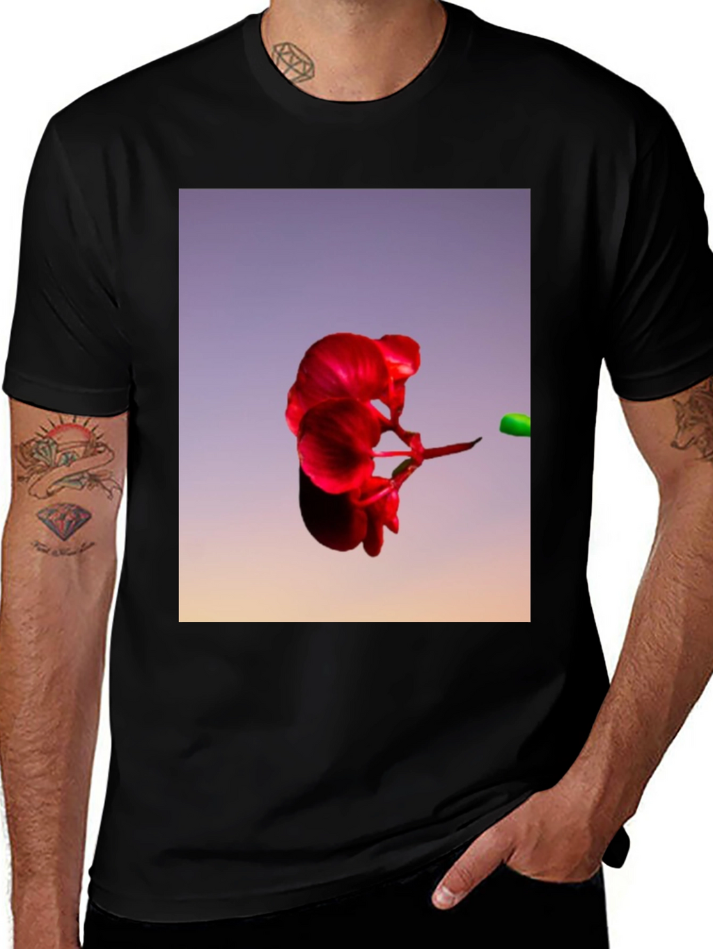 Abstract Floral T-Shirt - Bold Graphic Tee