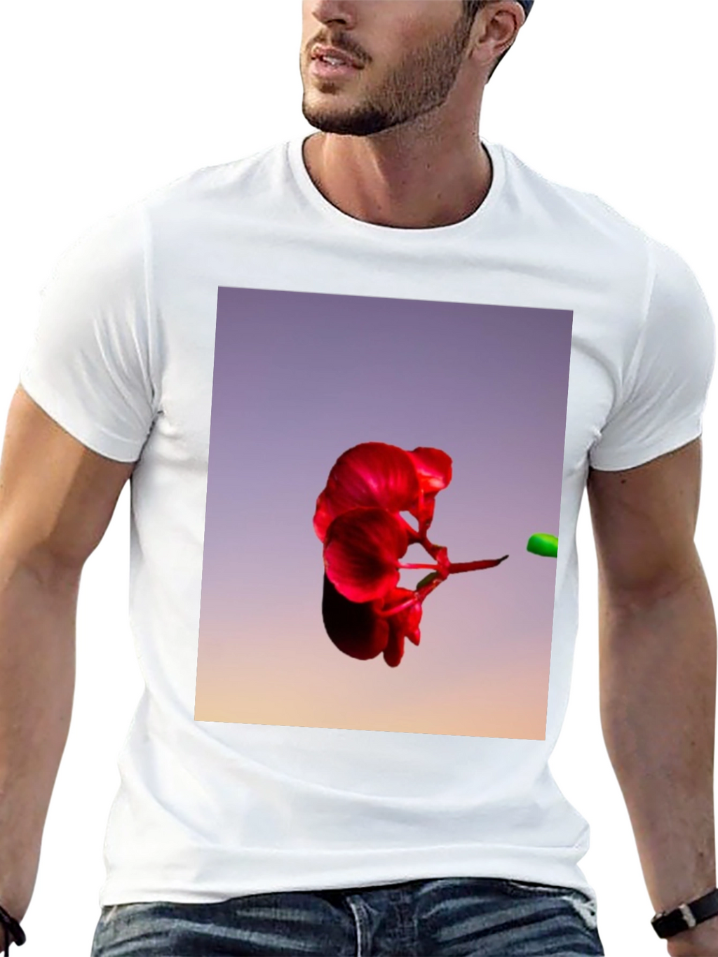 Abstract Floral T-Shirt - Bold Graphic Tee