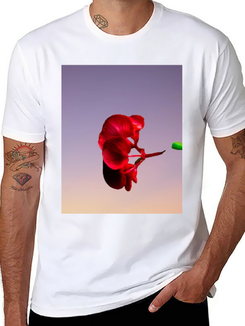 Abstract Floral T-Shirt - Bold Graphic Tee