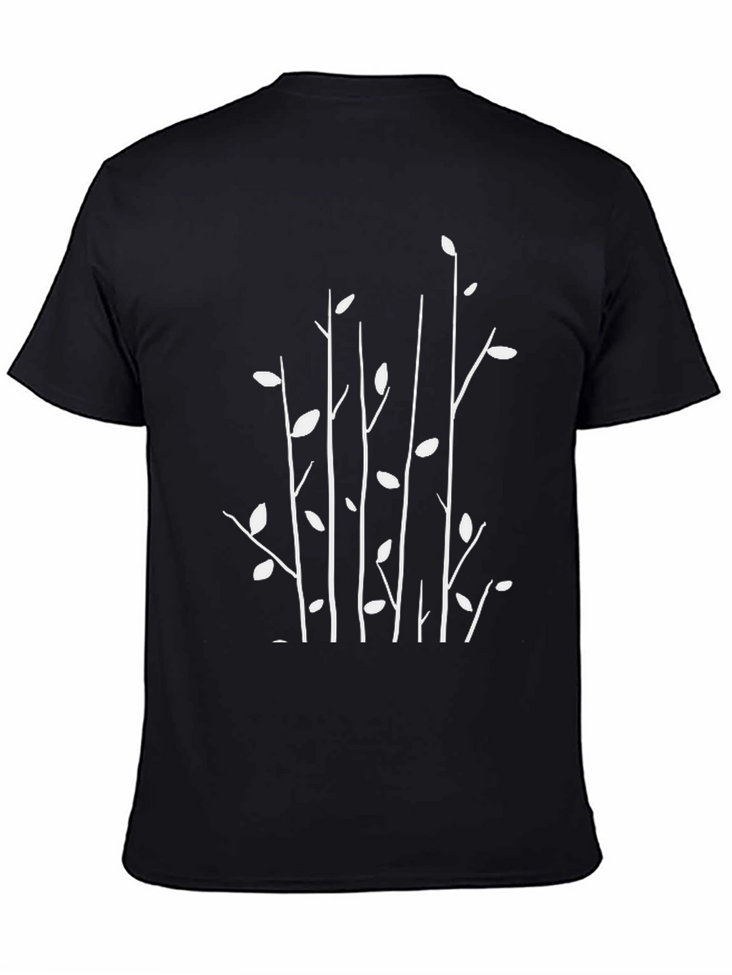 Nature Inspired Graphic Tee - Black Cotton Blend