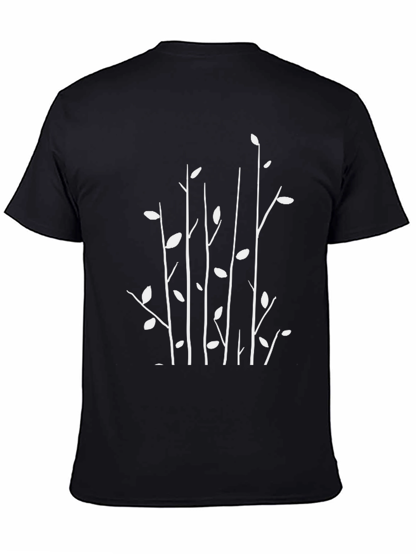 Nature Inspired Graphic Tee - Black Cotton Blend
