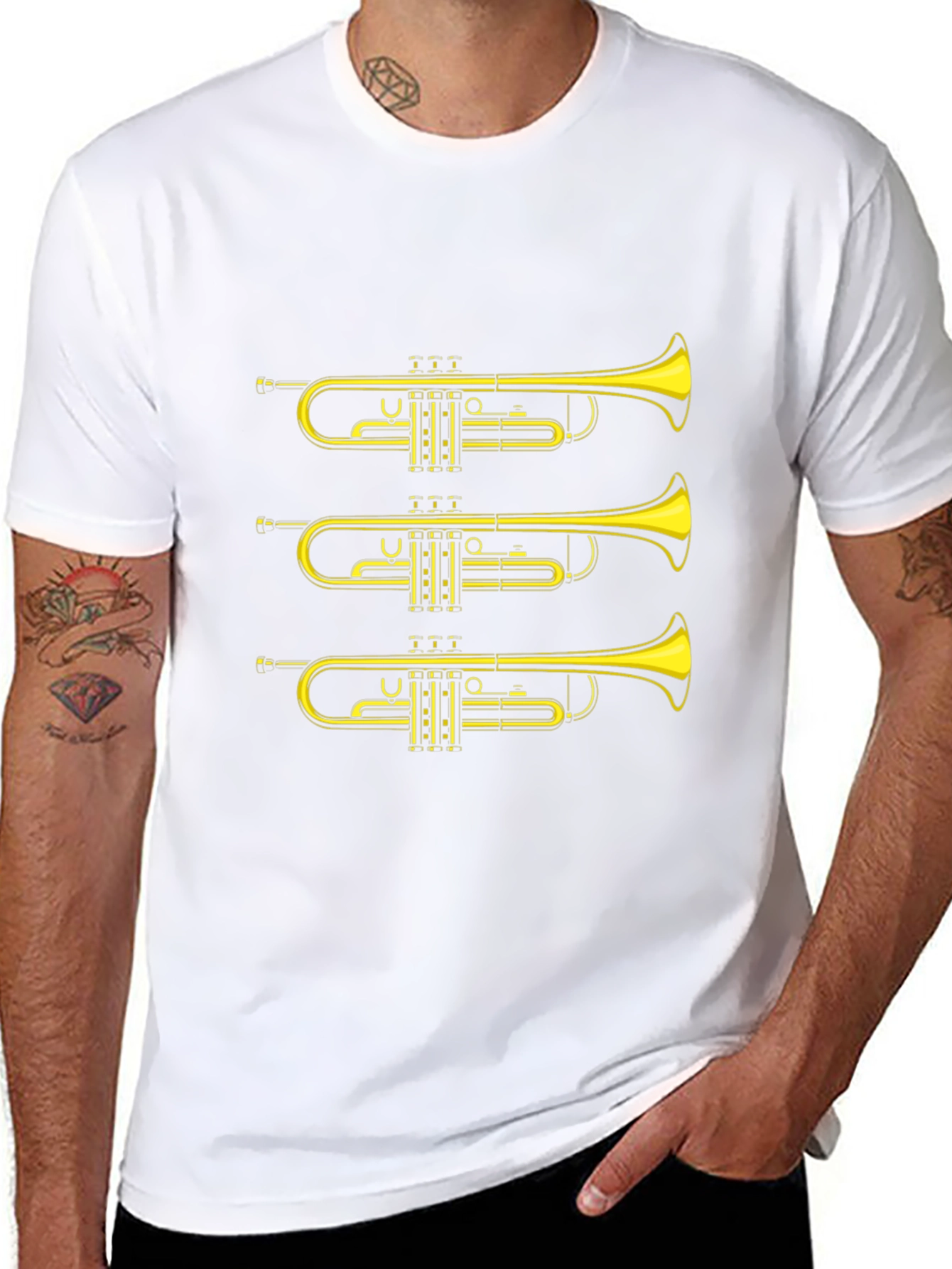 Trumpet Graphic Tee - Musician T-Shirt