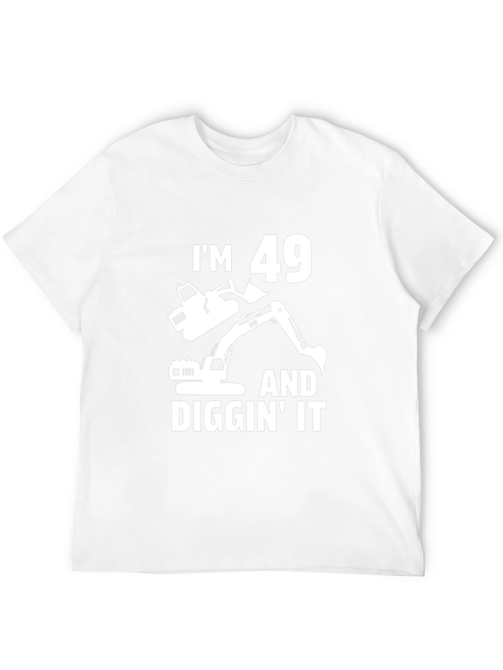 Im 49 And Diggin It Black T-Shirt
