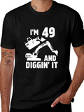 Im 49 And Diggin It Black T-Shirt