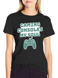 Gaming Consoles My Soul Graphic Tee - Gamer T-Shirt