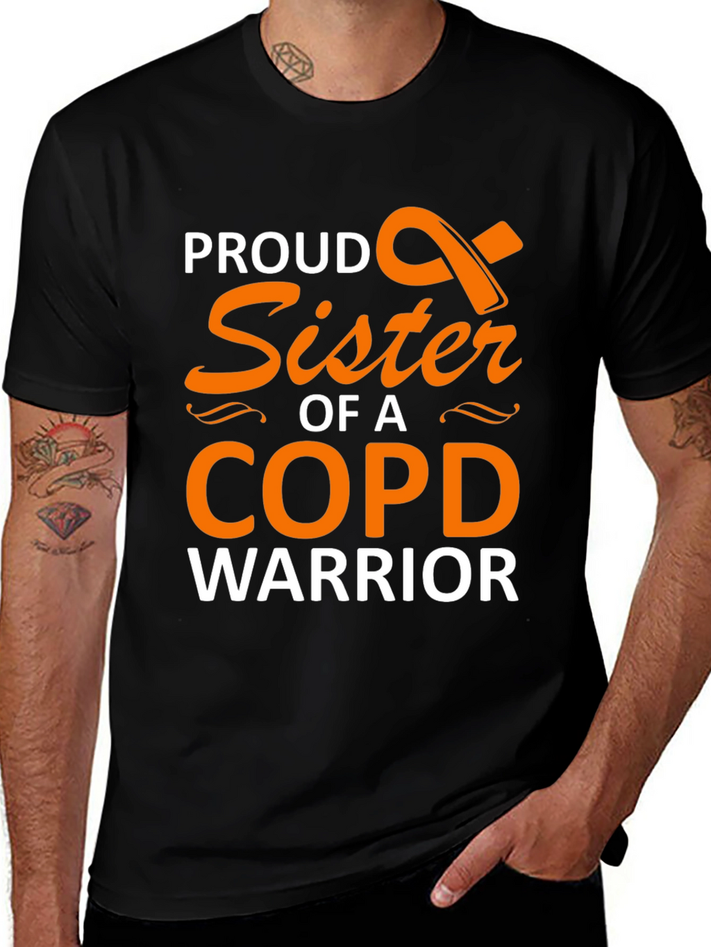 Proud Sister COPD Warrior Support T-Shirt