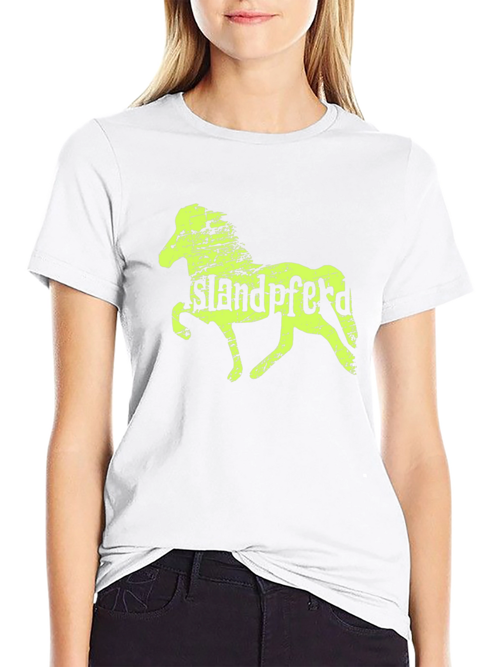 Icelandic Horse Graphic Tee - Mens Black T-Shirt
