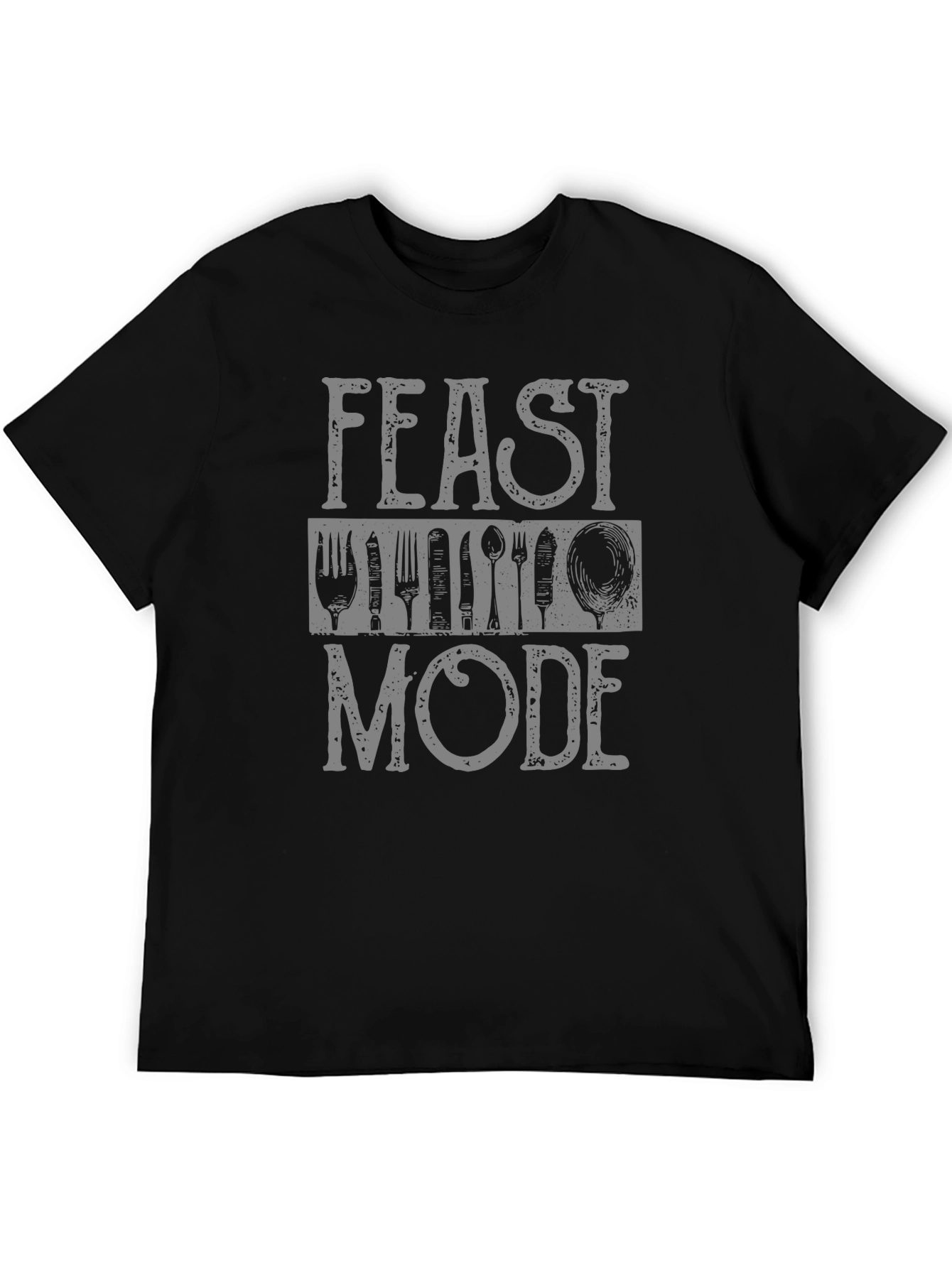 Feast Mode Black Graphic T-Shirt