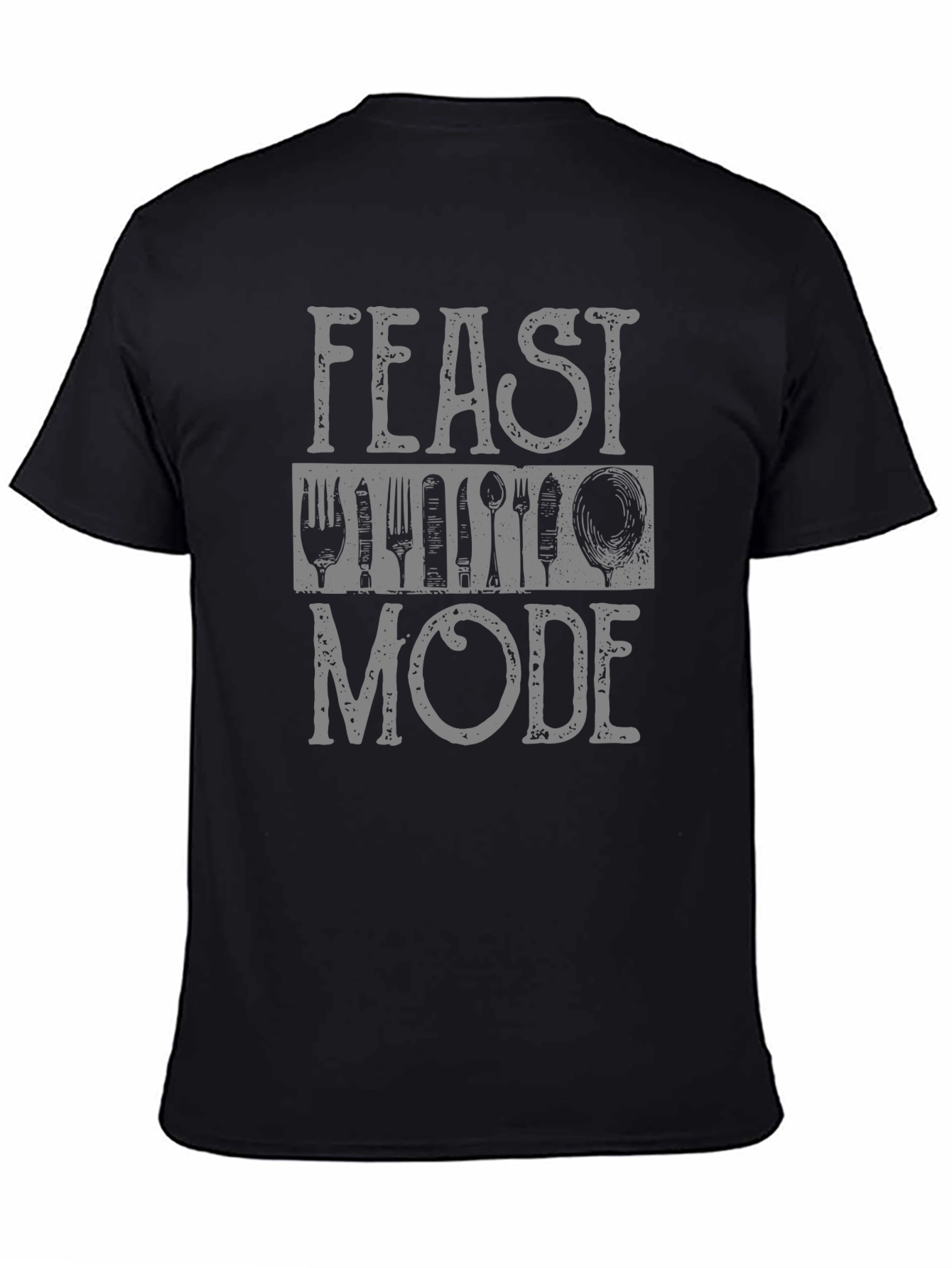 Feast Mode Black Graphic T-Shirt