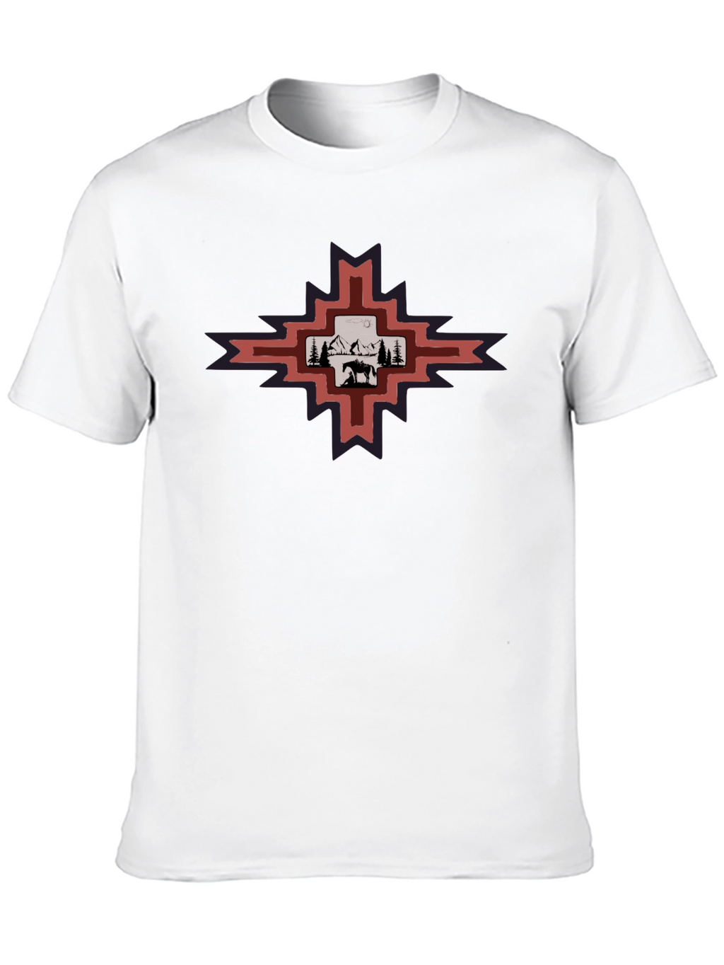 Southwest Scene Graphic Tee - Mens Black T-Shirt