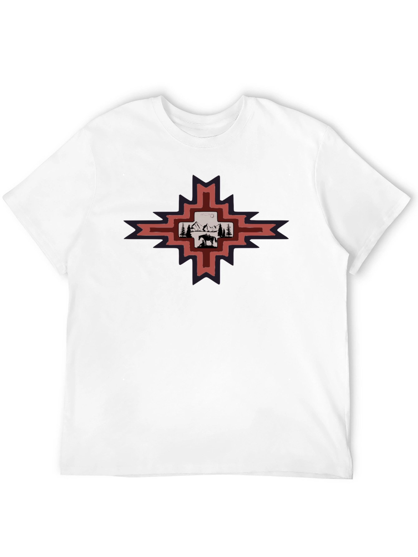 Southwest Scene Graphic Tee - Mens Black T-Shirt