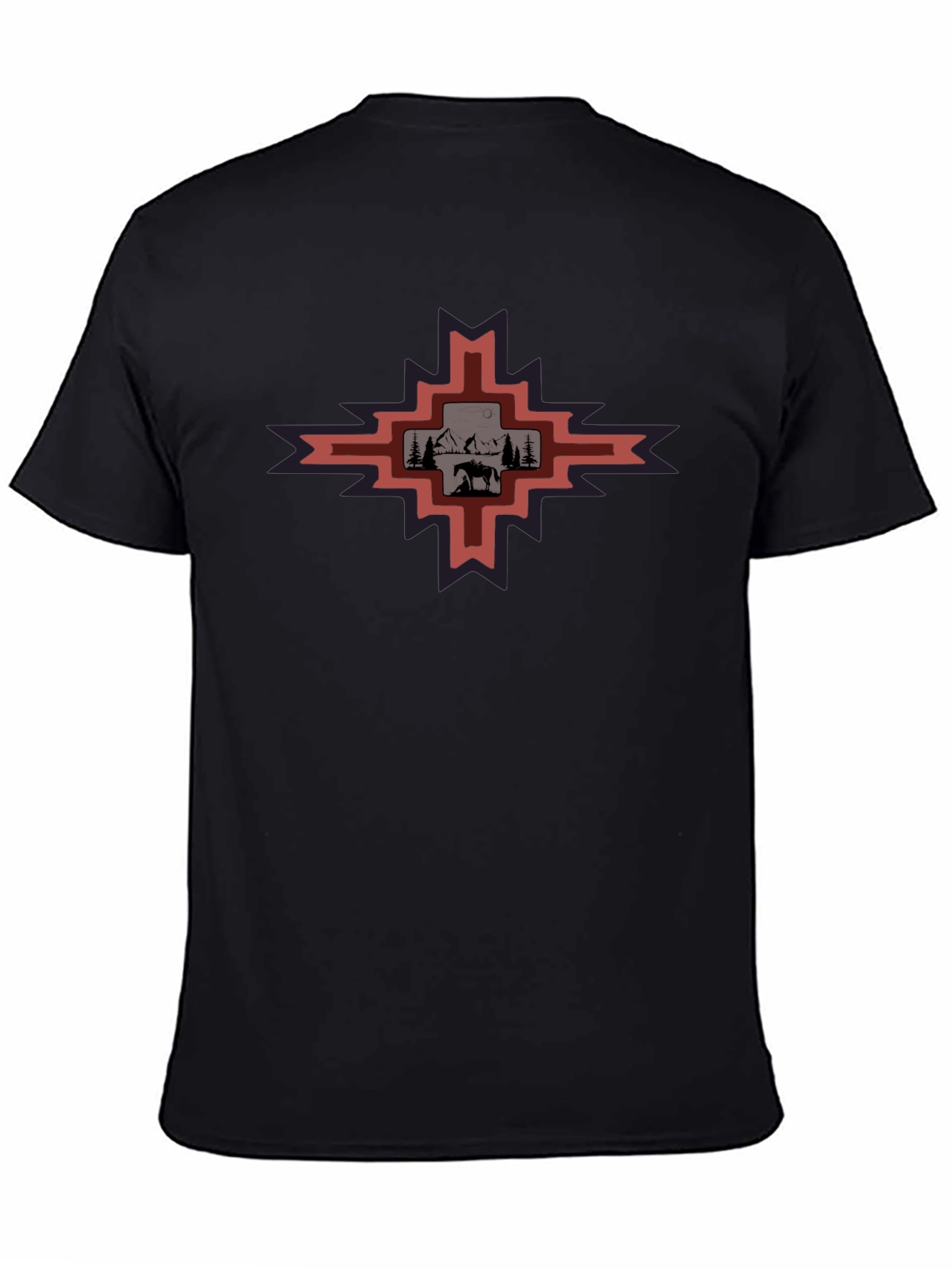 Southwest Scene Graphic Tee - Mens Black T-Shirt