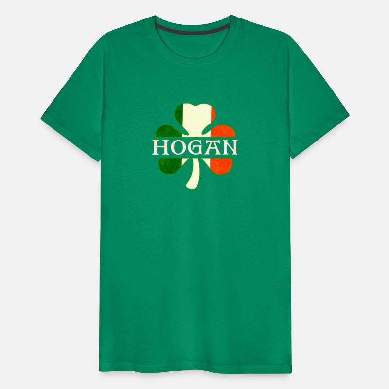 Hogan Irish Surname Ireland Flag Shamrock