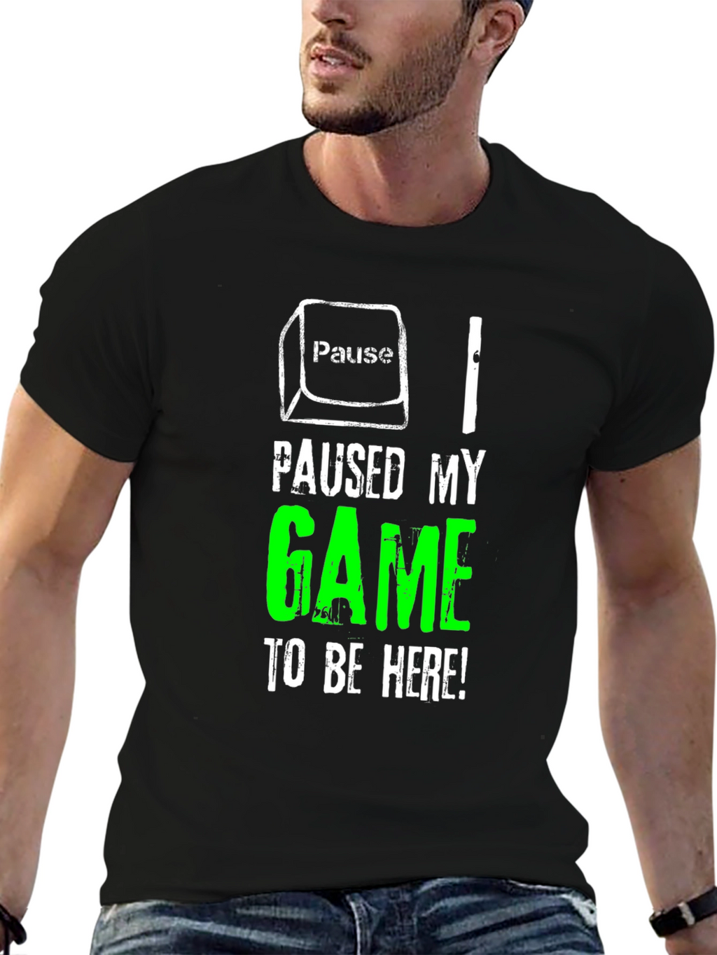Paused My Game to Be Here T-Shirt Gamer Tee