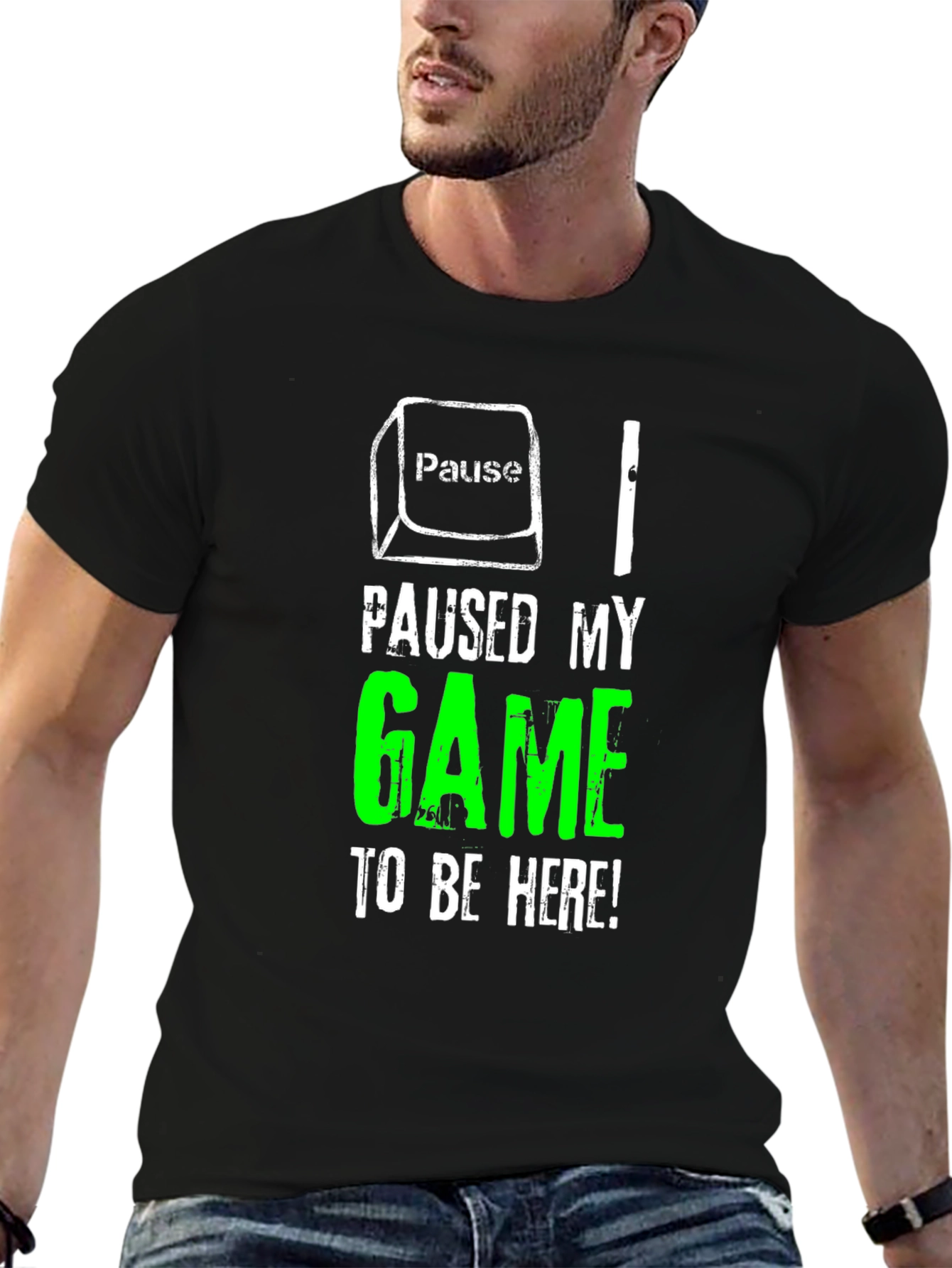 Paused My Game to Be Here T-Shirt Gamer Tee