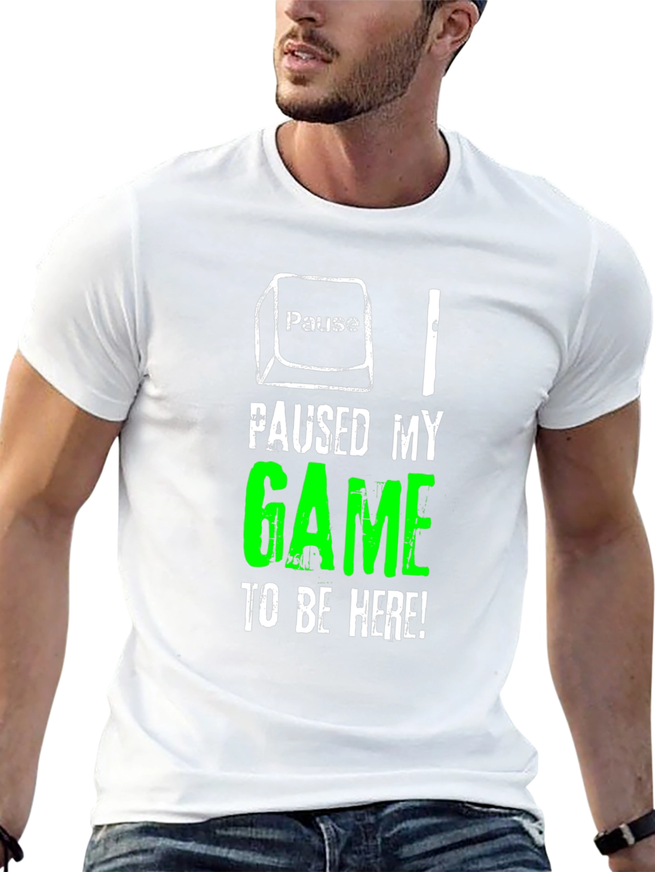 Paused My Game to Be Here T-Shirt Gamer Tee