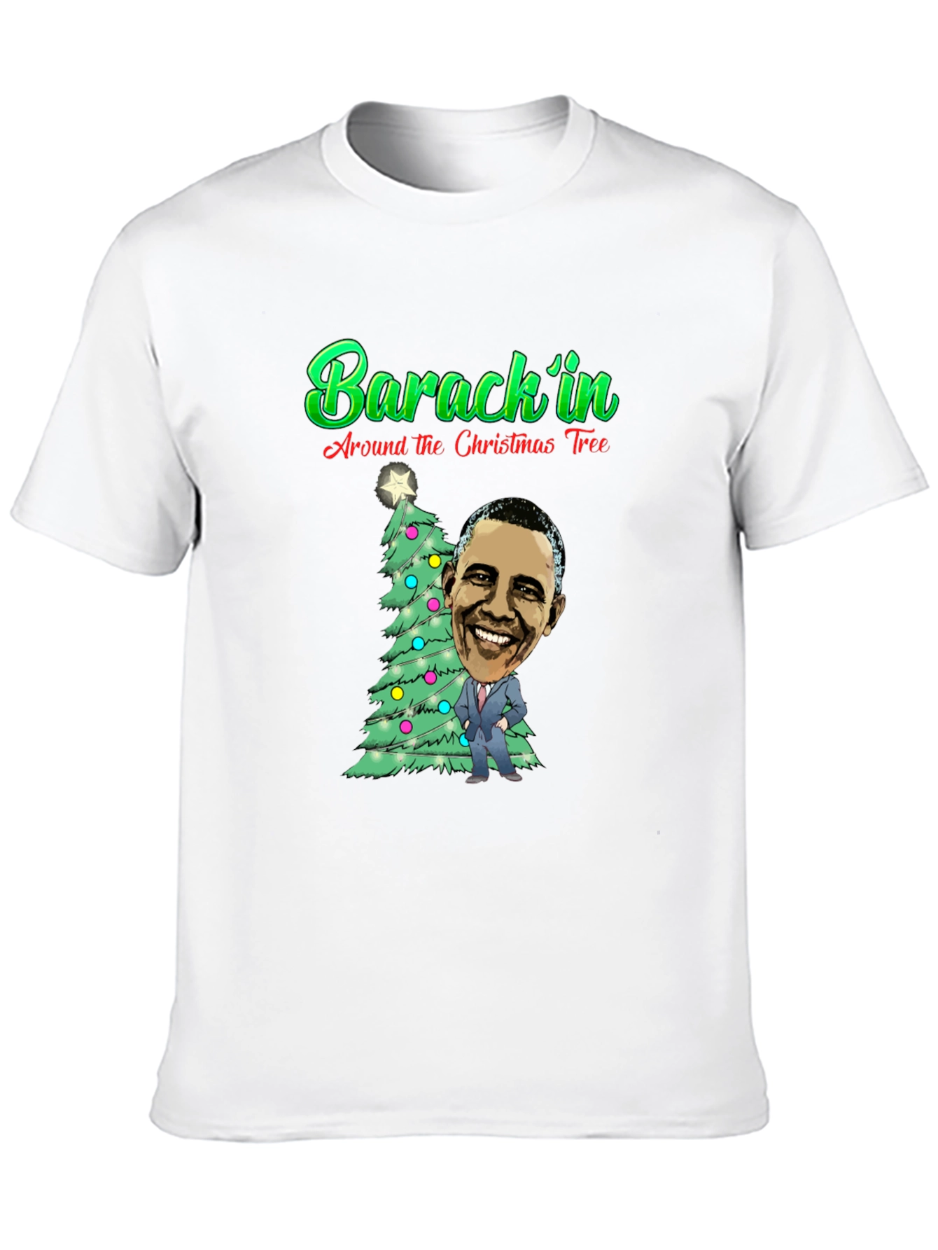 Barackin Around the Christmas Tree T-Shirt