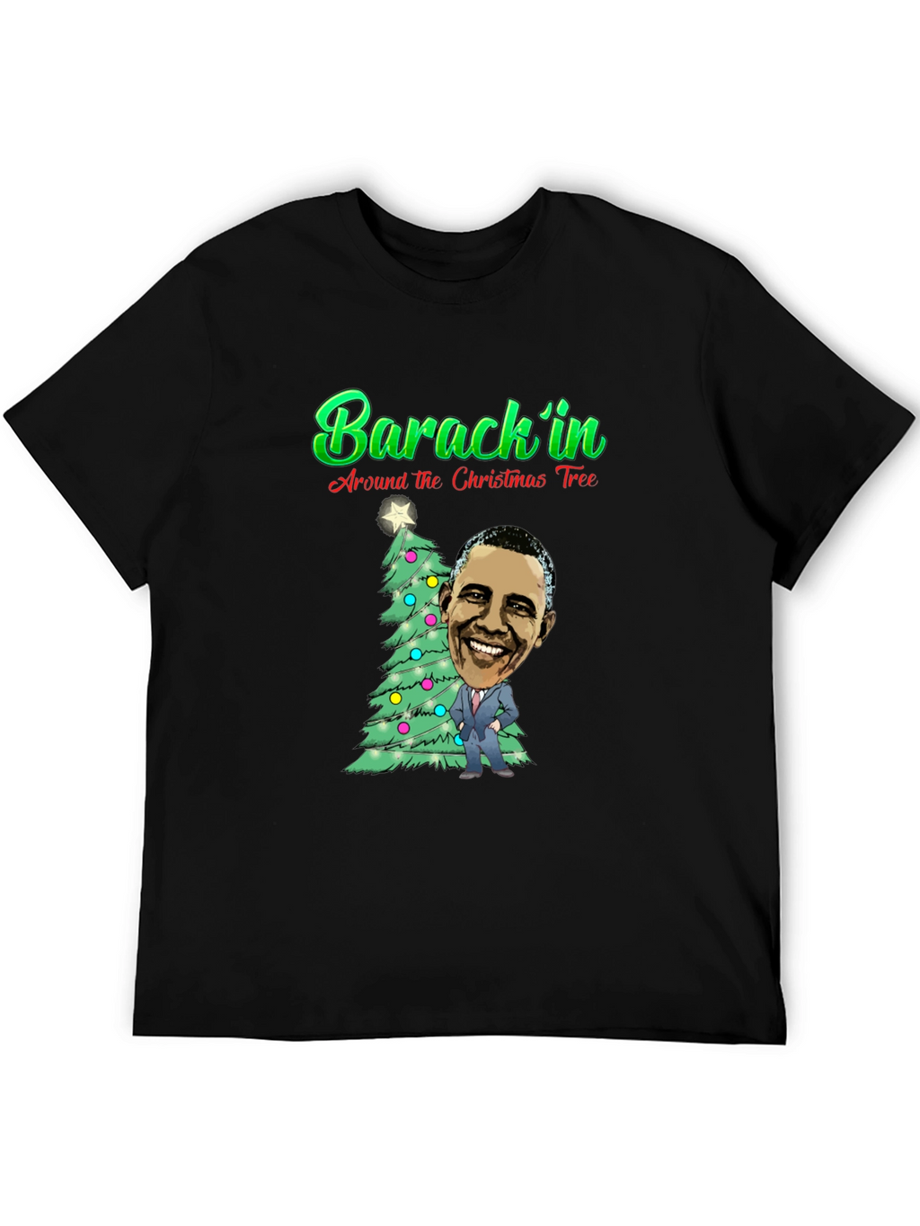 Barackin Around the Christmas Tree T-Shirt