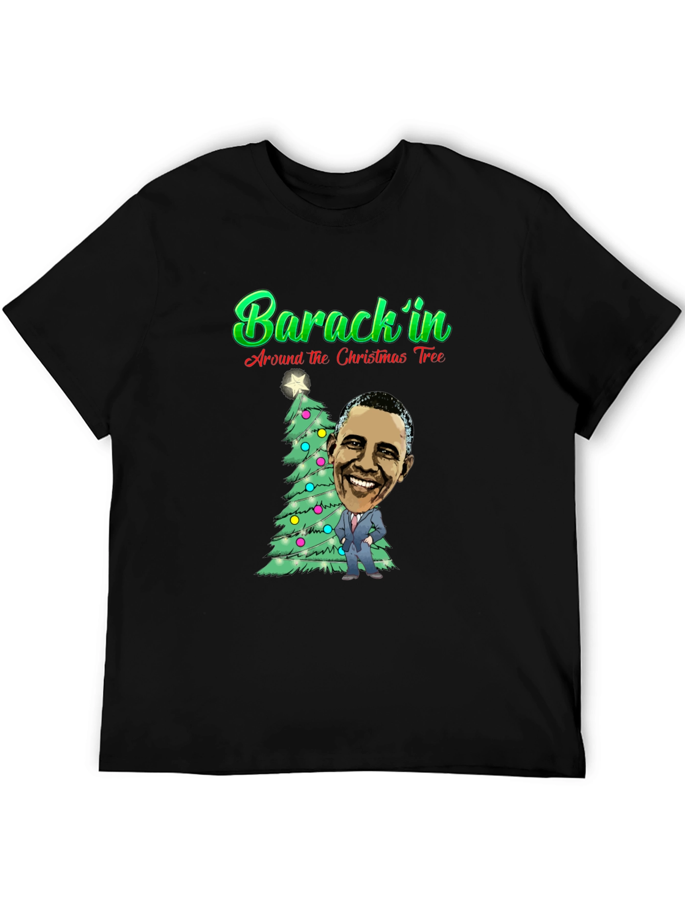 Barackin Around the Christmas Tree T-Shirt