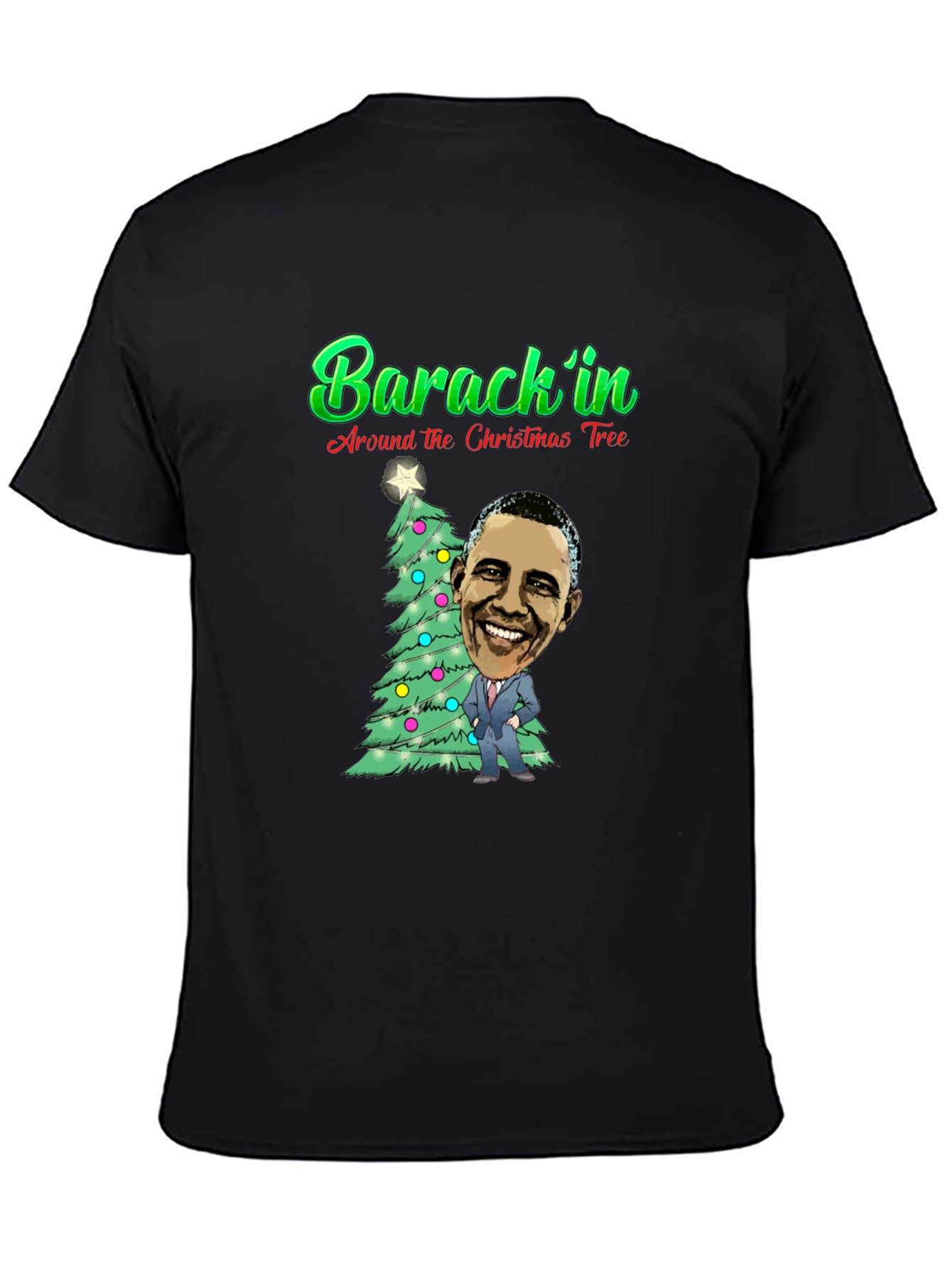 Barackin Around the Christmas Tree T-Shirt