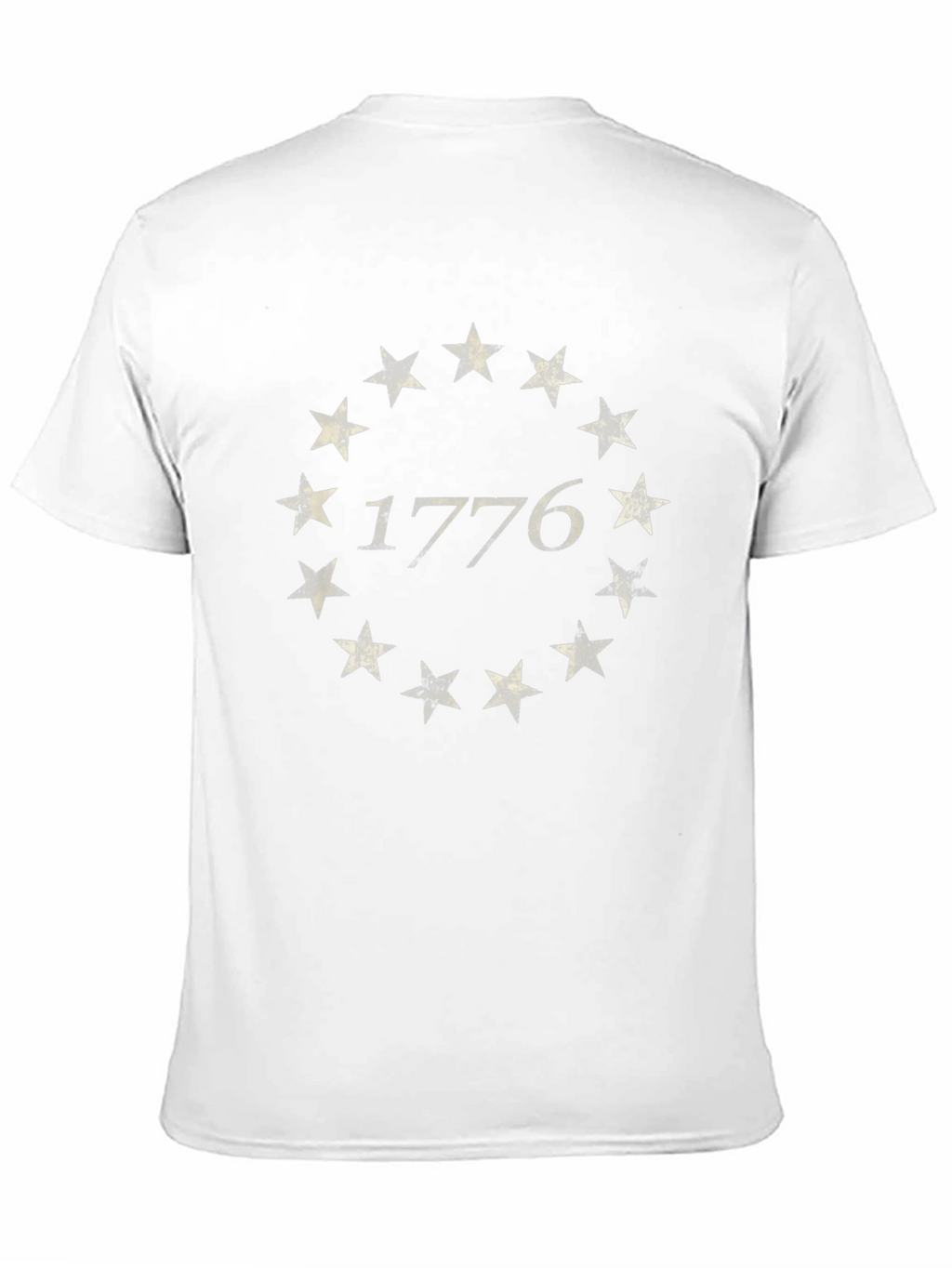 1776 Star Circle Graphic Black T-Shirt