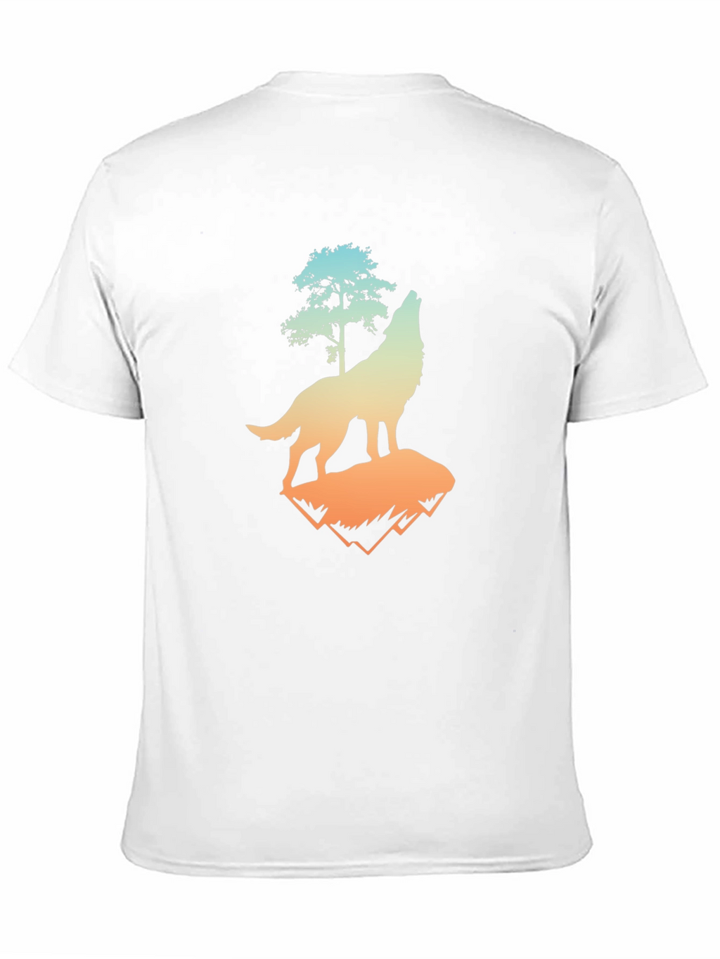 Wolf Tree Graphic Tee - Mens Black T-Shirt