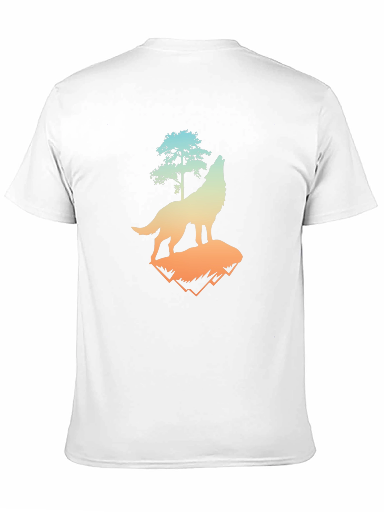 Wolf Tree Graphic Tee - Mens Black T-Shirt