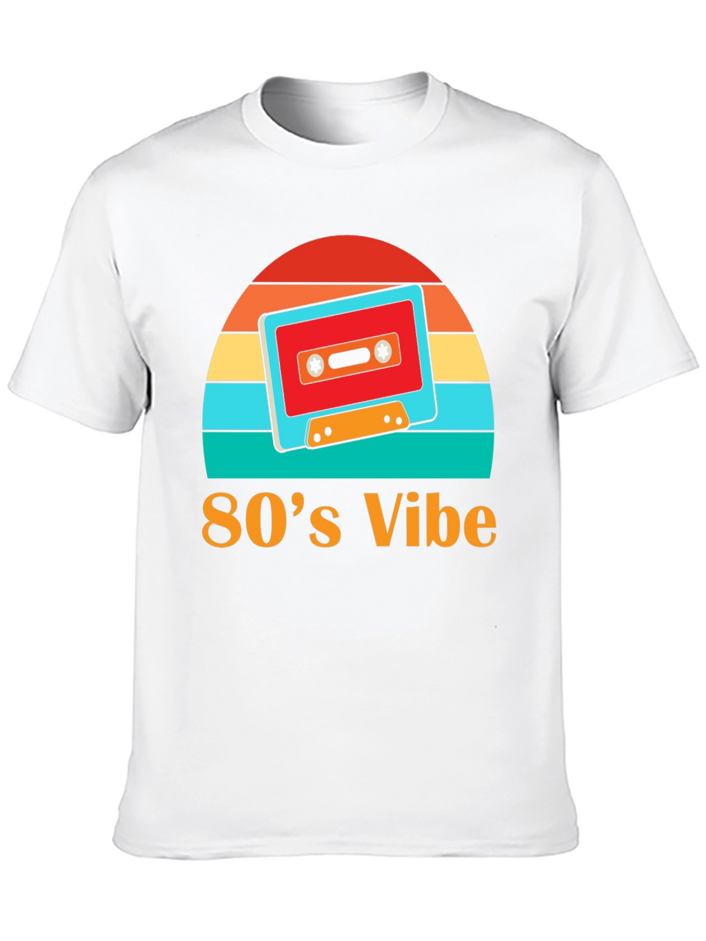 Retro 80s Vibe Cassette Tape Graphic Tee