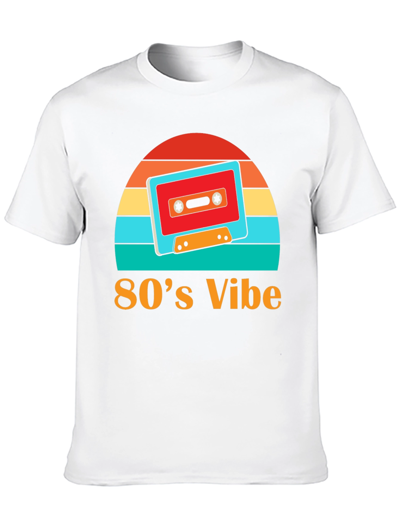 Retro 80s Vibe Cassette Tape Graphic Tee
