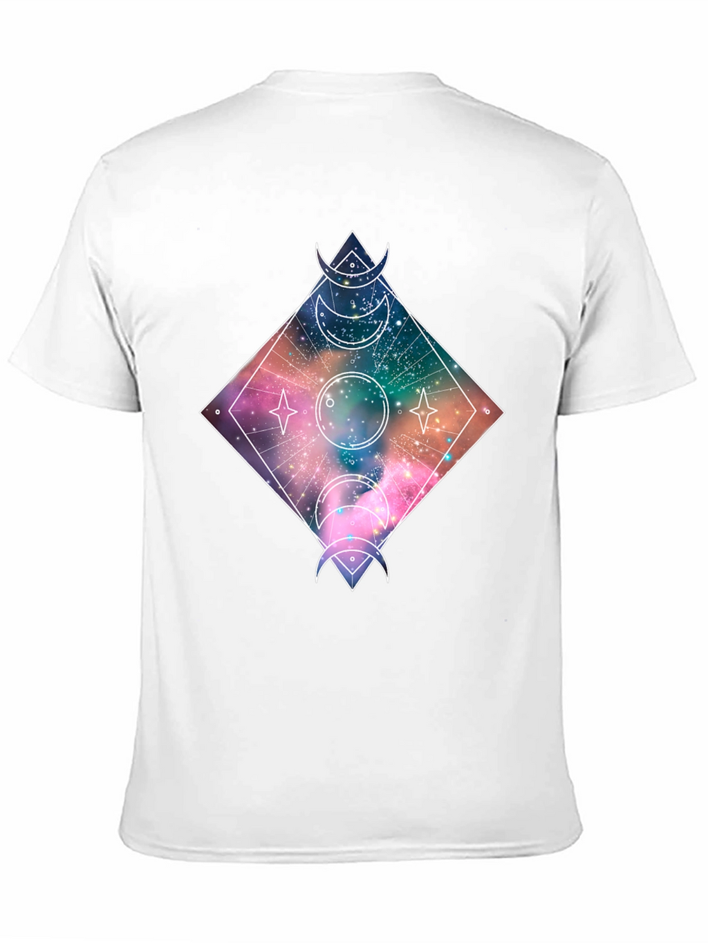 Cosmic Moon Phases T-Shirt - Galaxy Design