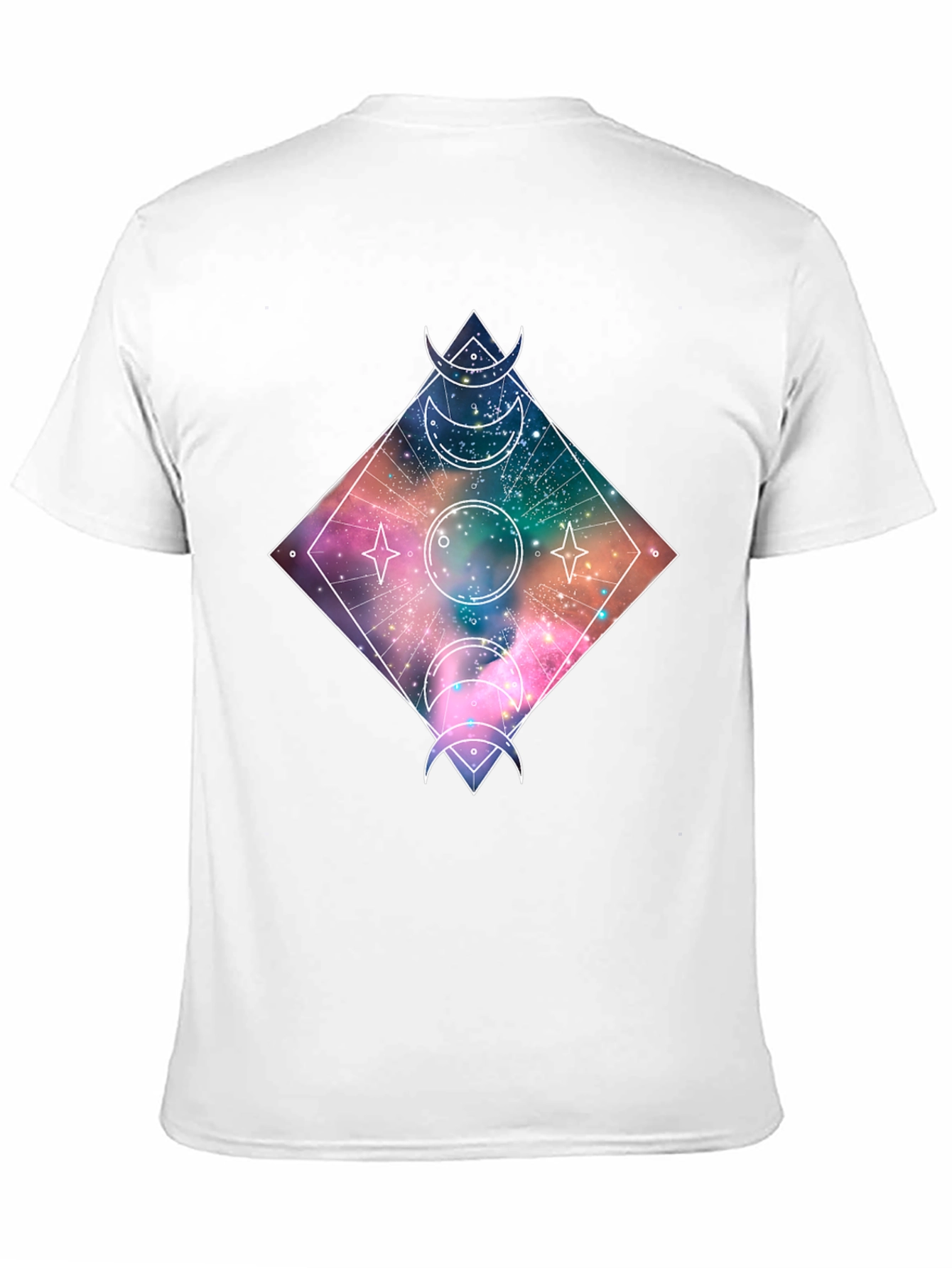 Cosmic Moon Phases T-Shirt - Galaxy Design