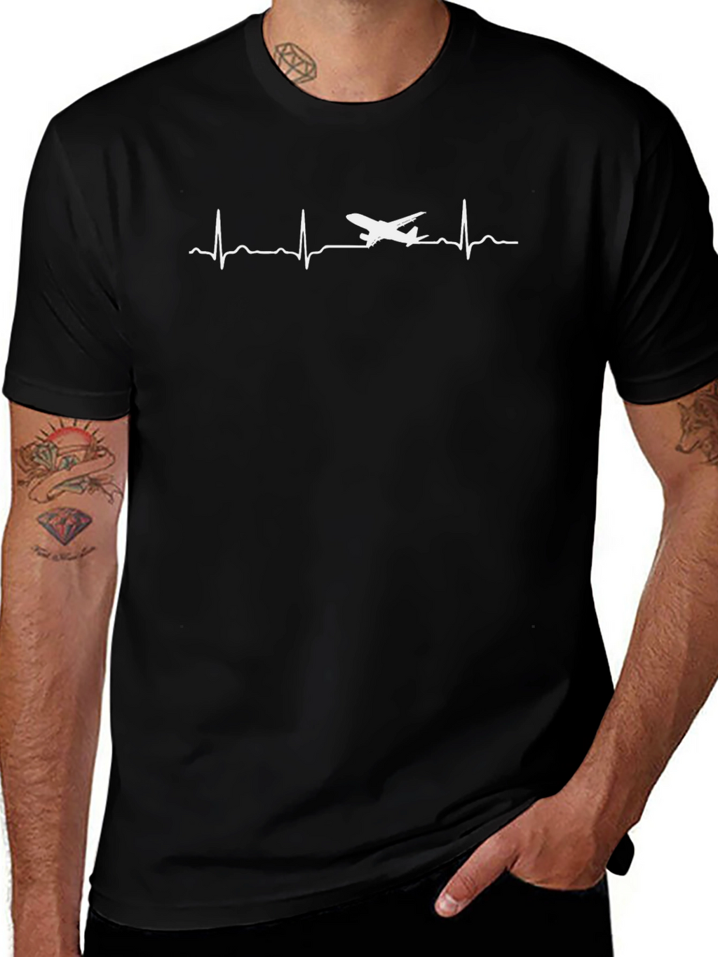 Pilot Heartbeat T-Shirt | Aviation Tee