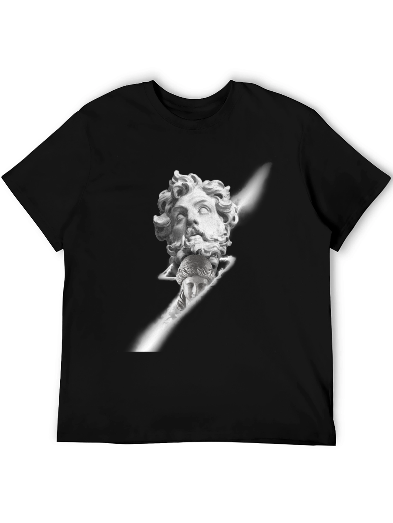Ancient Bust Graphic Tee - Black