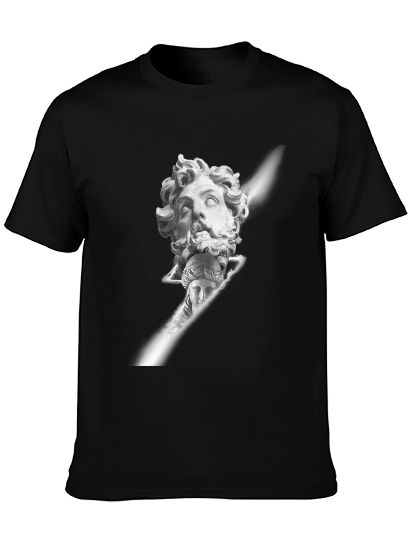 Ancient Bust Graphic Tee - Black